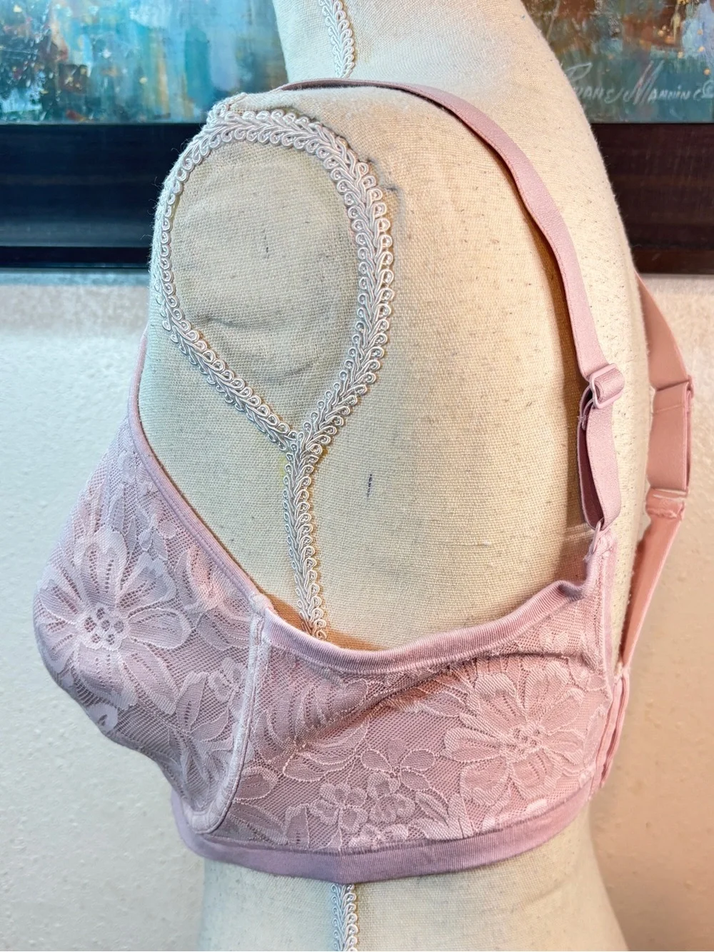 Bali Breathe Light Pink Lace Underwire Bra